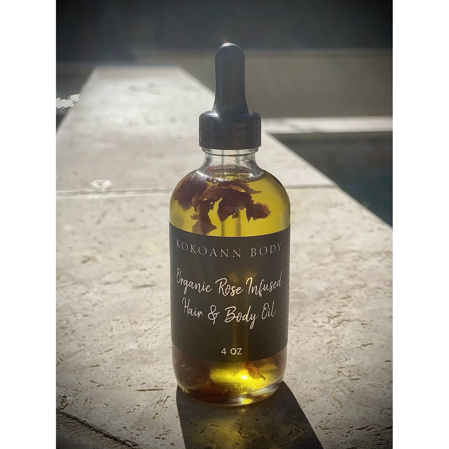 Organic Rose Infused Hair & Body Oil