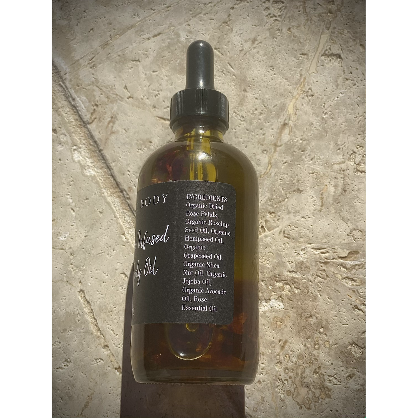 Organic Rose Infused Hair & Body Oil